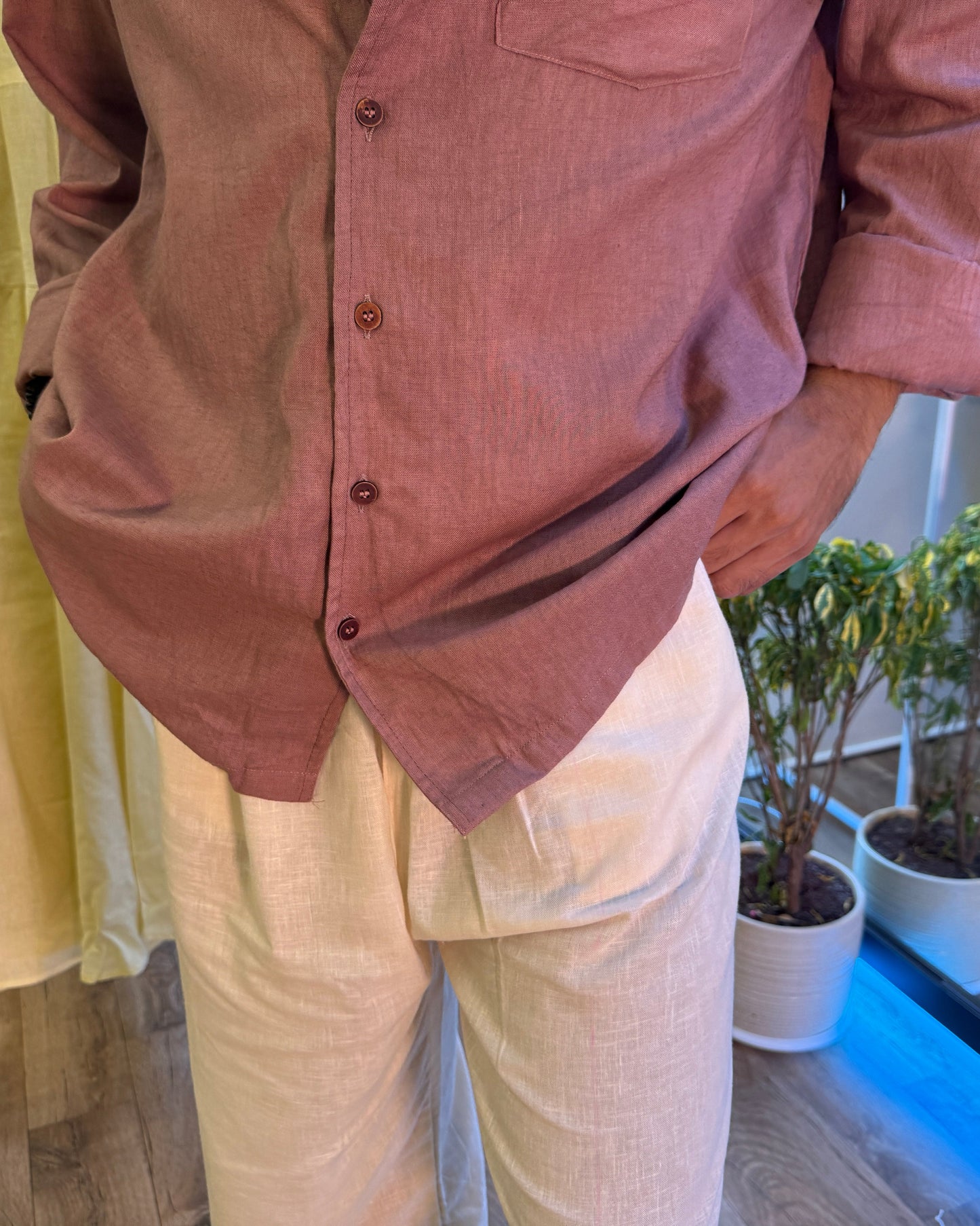 Horizon Shirt - Mocha Mousse
