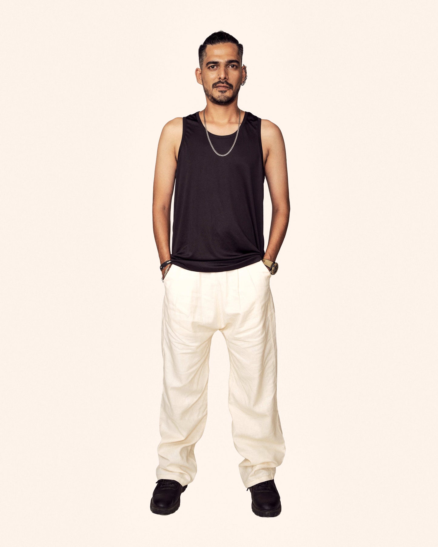 Zor Zor Lifestyle Ease Trousers Pleated Cotton Linen Pants