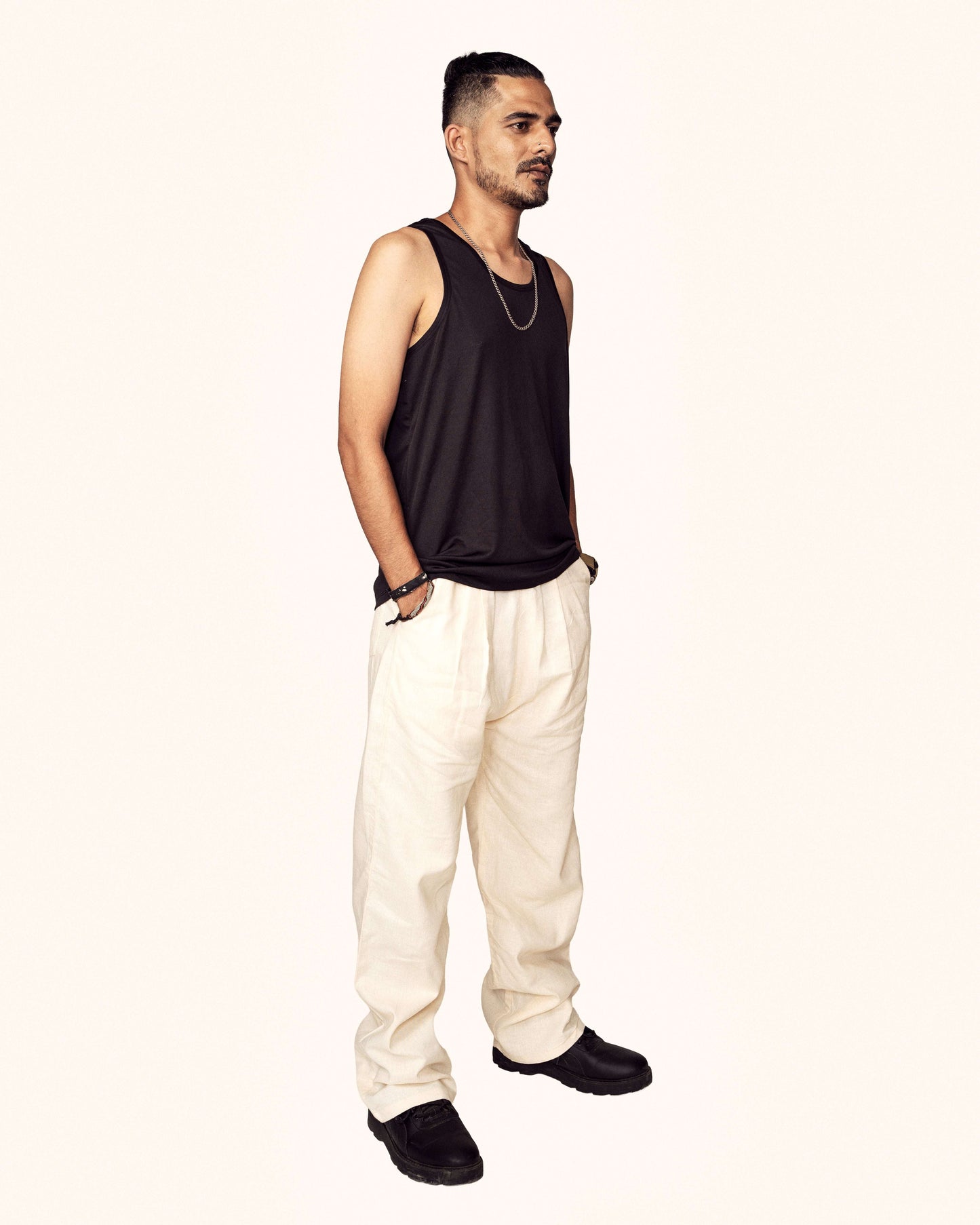 Zor Zor Lifestyle Ease Trousers Pleated Cotton Linen Pants