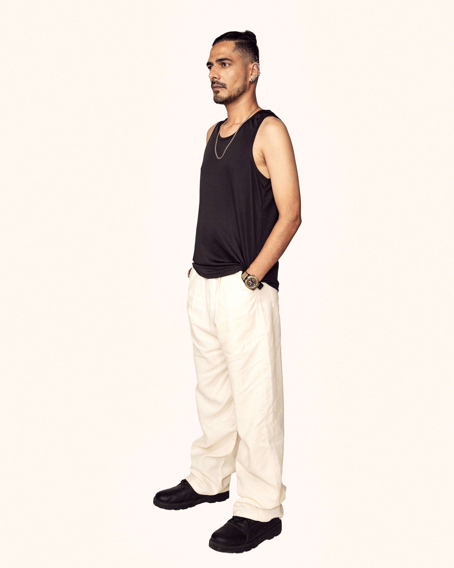 Zor Zor Lifestyle Ease Trousers Pleated Cotton Linen Pants