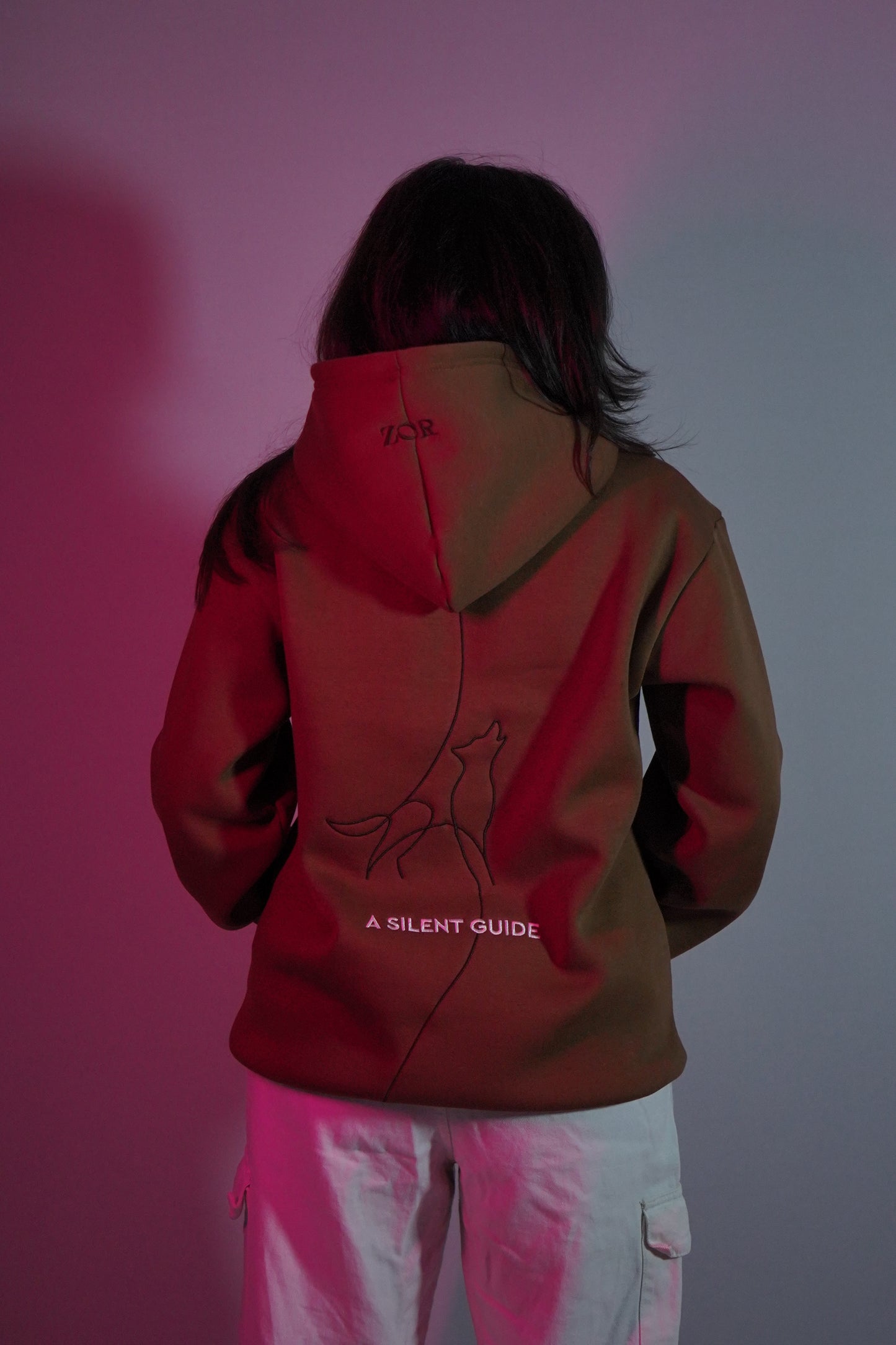 The Silent Guide - Brown Hoodie