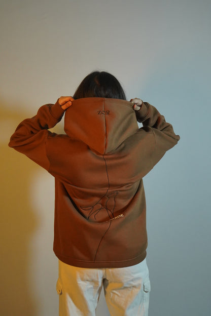 The Silent Guide - Brown Hoodie