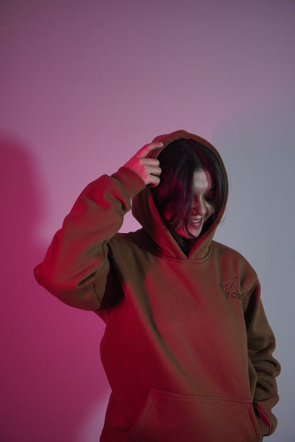 The Silent Guide - Brown Hoodie