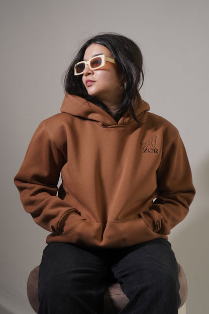 The Silent Guide - Brown Hoodie