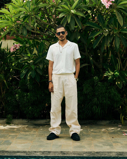ZOR Zor Lifestyle Ease Trousers Pleated Cotton Linen Pants