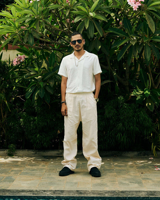 ZOR Zor Lifestyle Ease Trousers Pleated Cotton Linen Pants