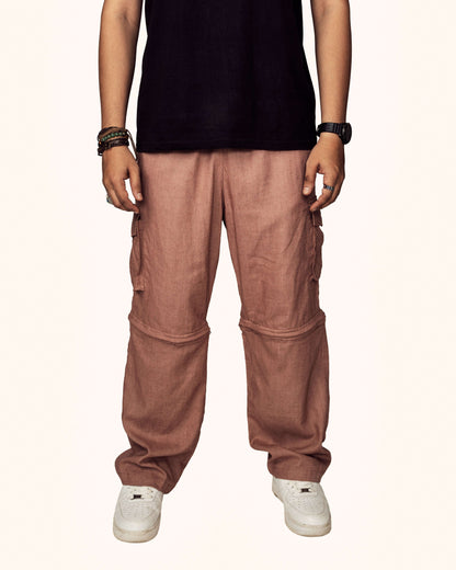 Zor Zor Lifestyle Pivot Cargo Chain Detachable Pants Black Brown