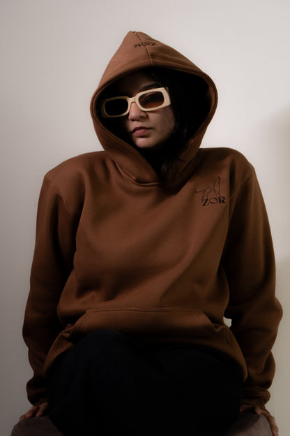 The Silent Guide - Brown Hoodie